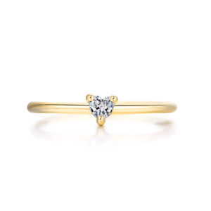 Chic Heart Zircon Ring