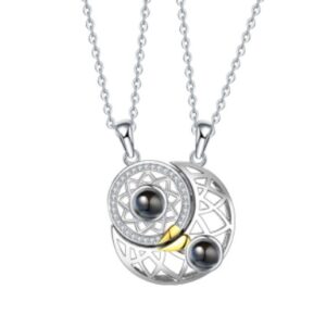 Sun & Moon Projection Couple Necklaces