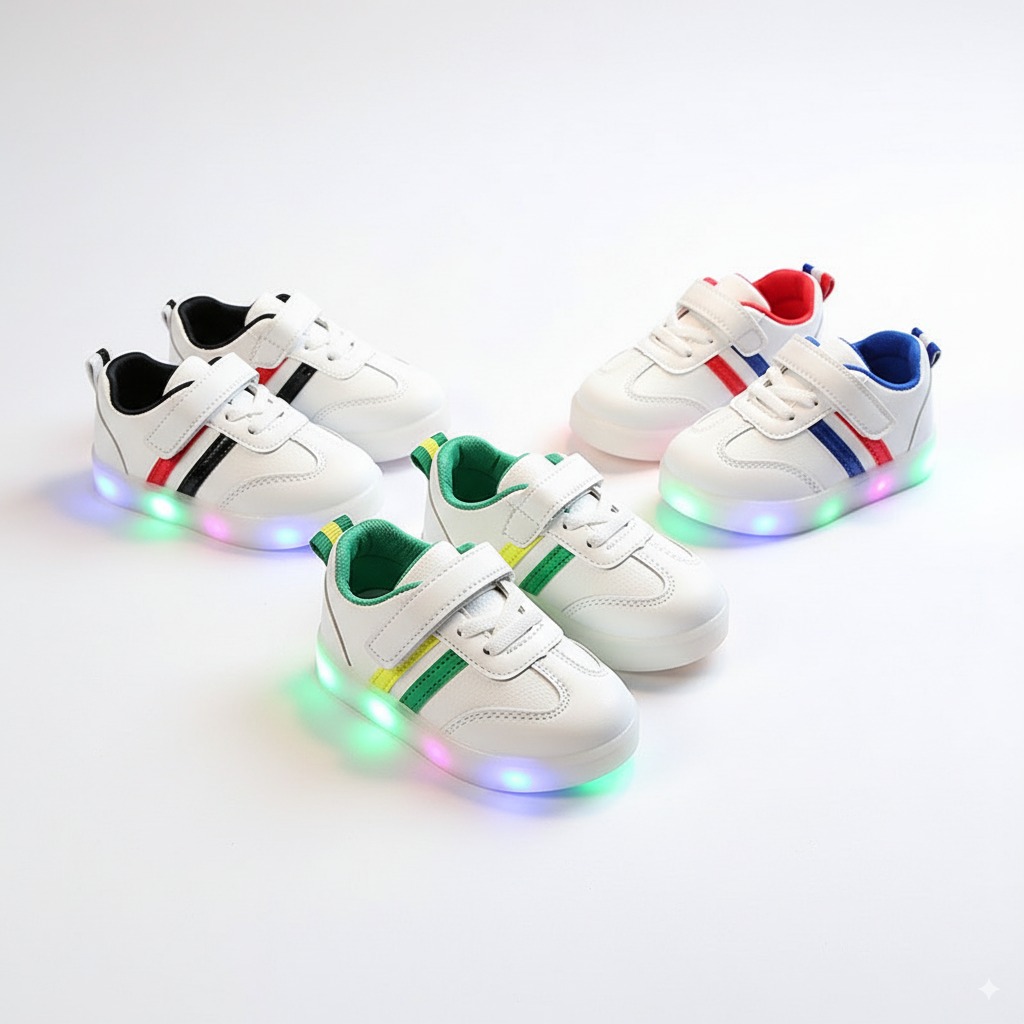 Kimmy White LED Sneakers Shoes