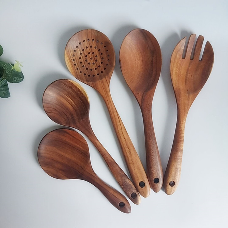 Non Stick Pan And Non Lacquered Wooden Rice Spoon Set
