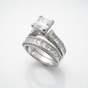 Princess Cut Couple's Rings