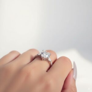 Zircon Heart Ring